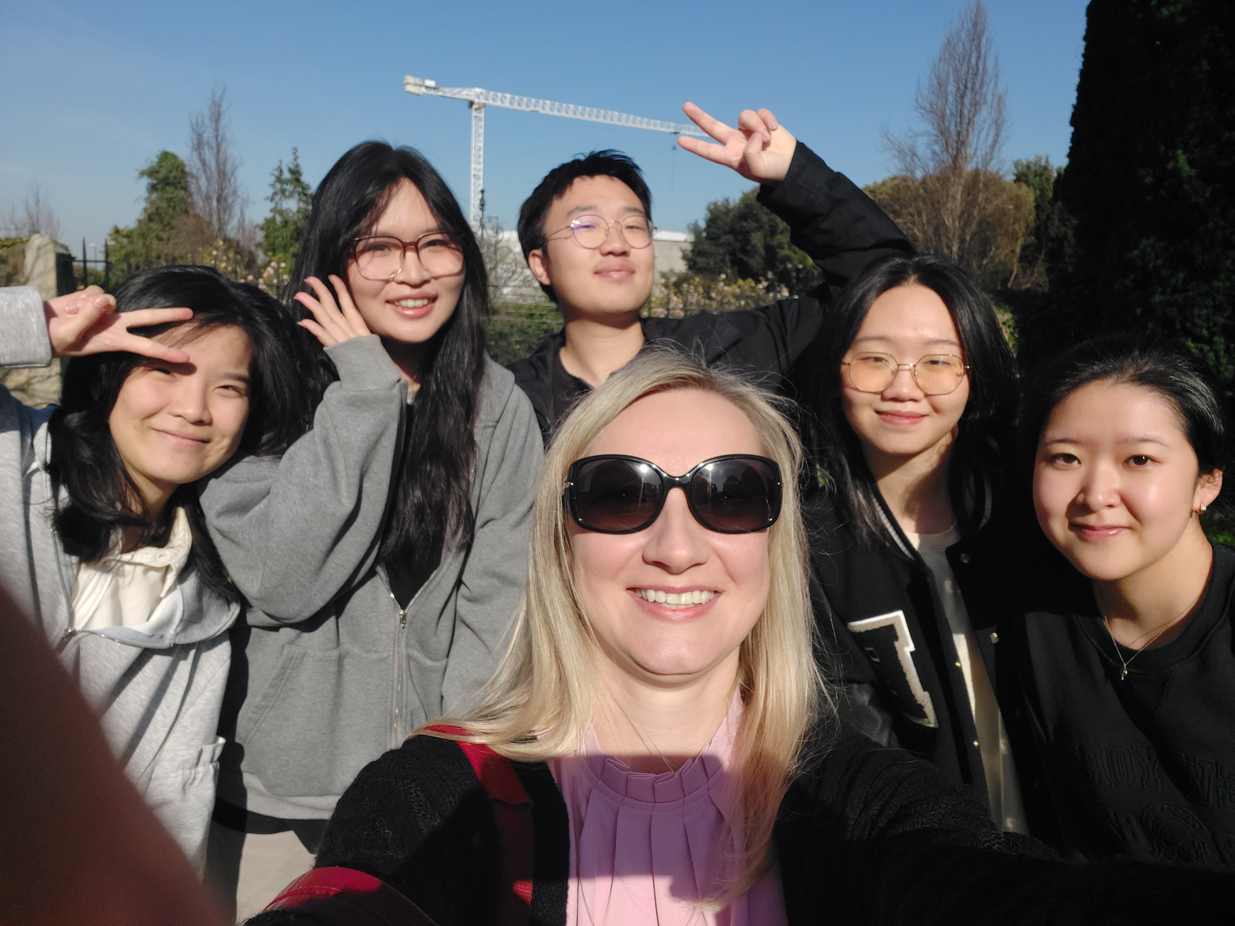 Aga with BDIC students