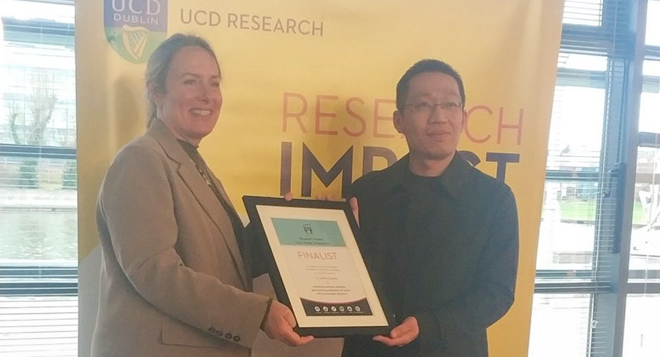 Dr Jufan Zhang is the finalist of 2024 UCD Research Impact Case Study Competition