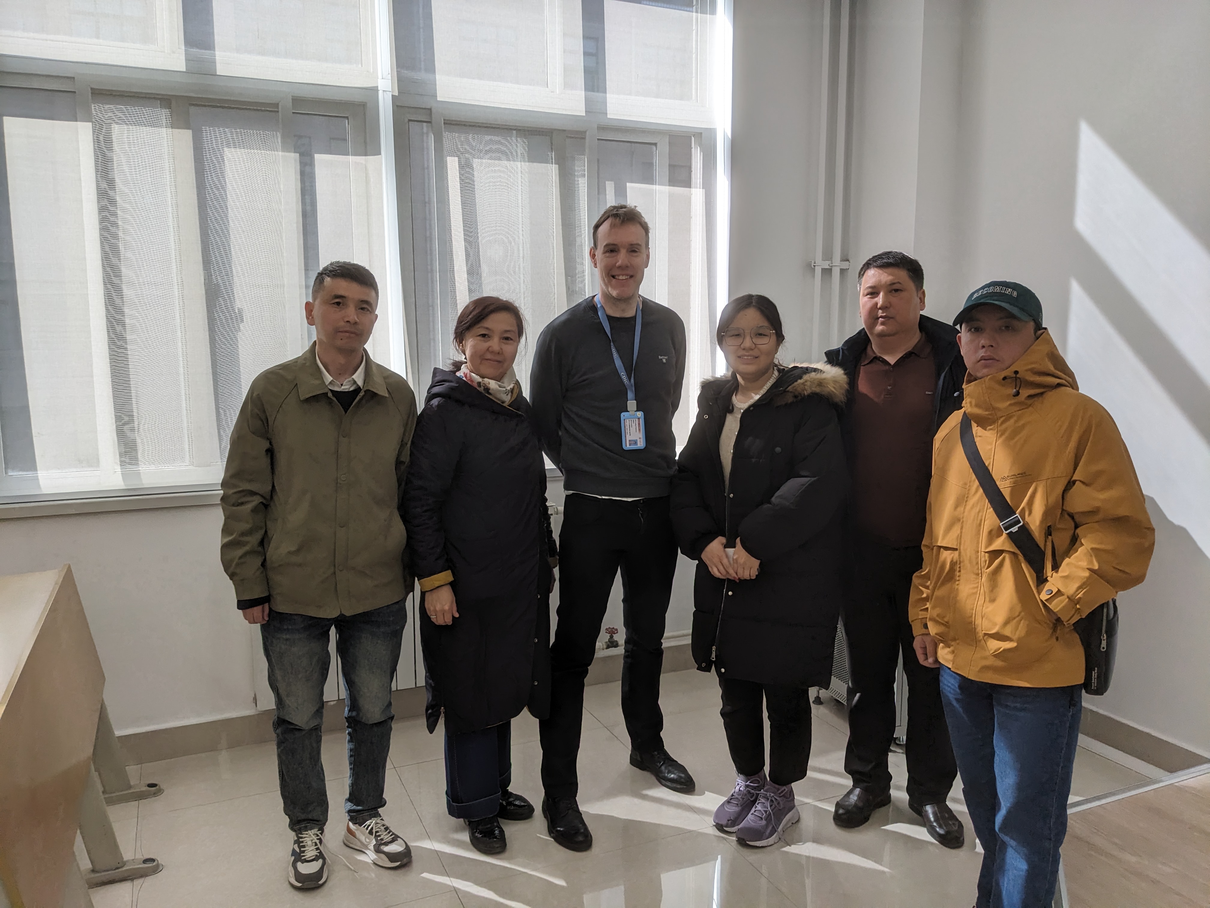 Dr Tadhg with Students