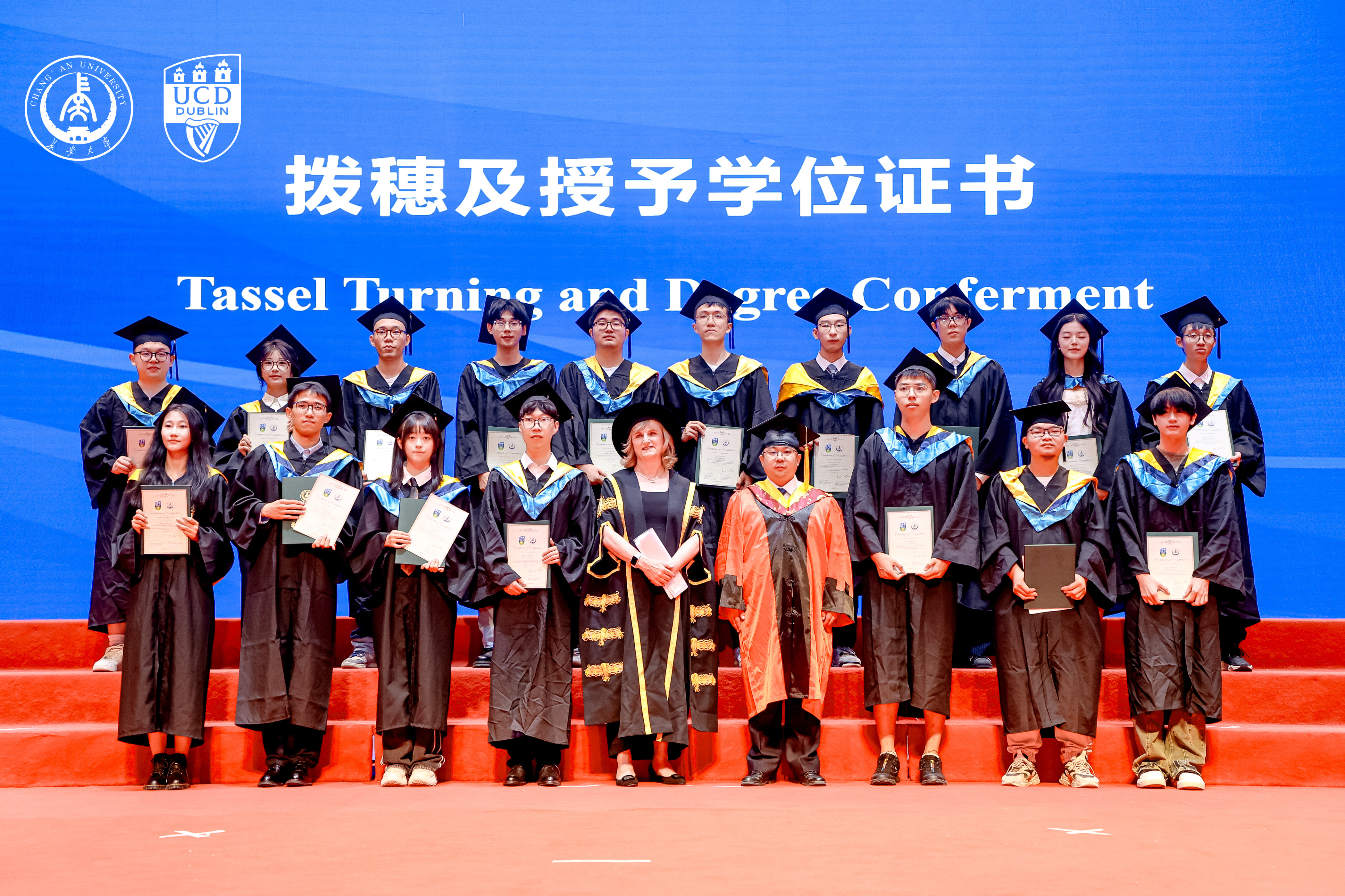 Prof Regina with the students