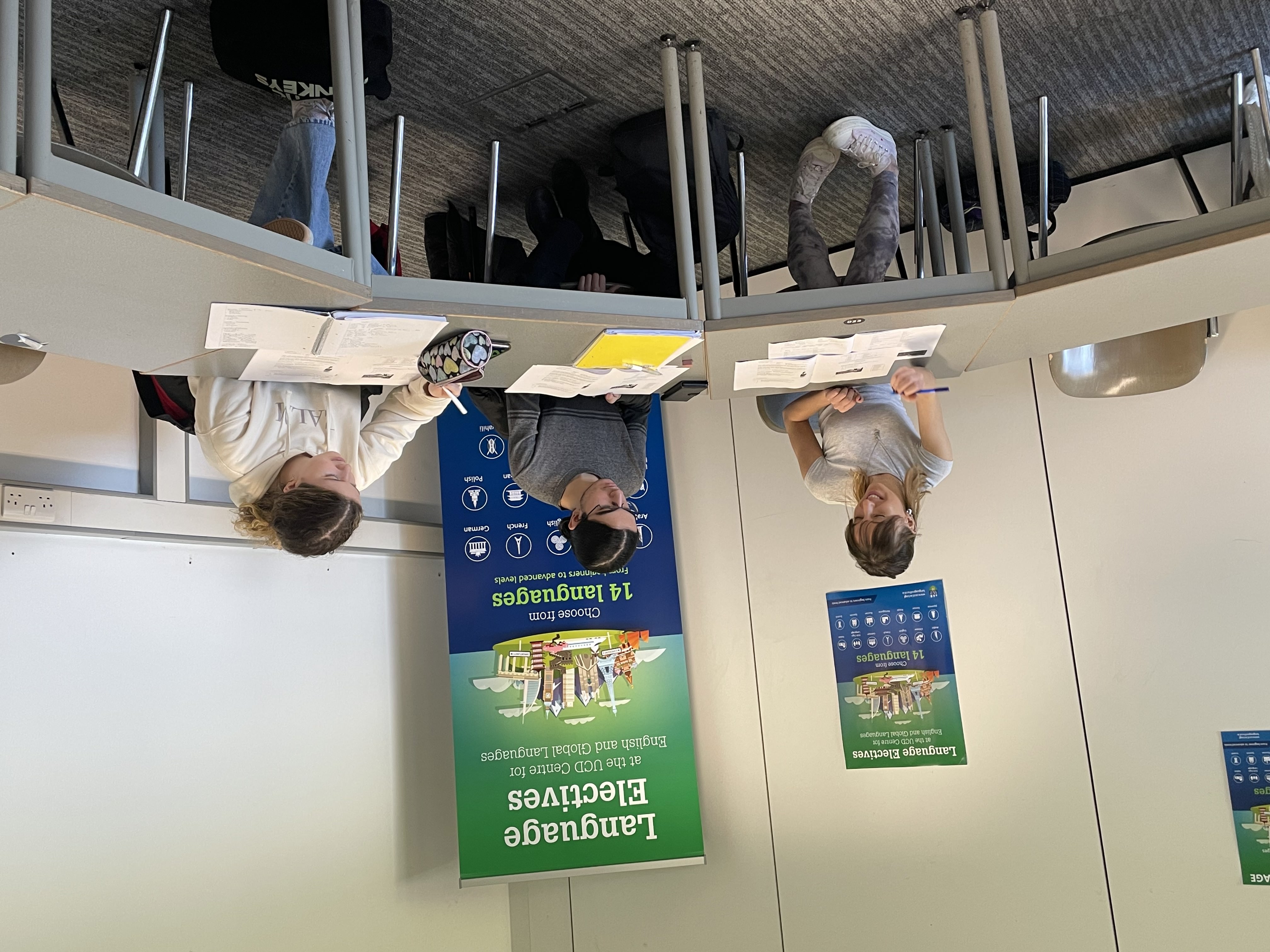 Russian students in class