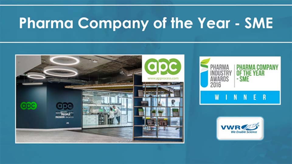 UCD Spin-Out Company, APC, named Irish Pharma Company of the Year - 2016