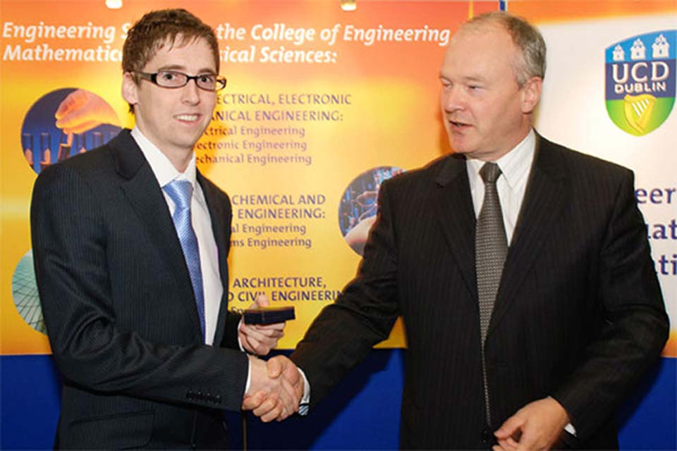 2011 Helsinn EGA Gold Medal Award Winner, Graham Power congratulated by Padraig Somers of Helsinn