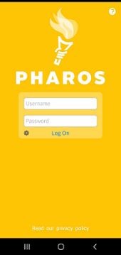 Login Screen for Mobile Print app