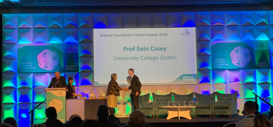 Science Foundation Ireland 2018 Science Awards recognise key leaders in the Irish Research Community