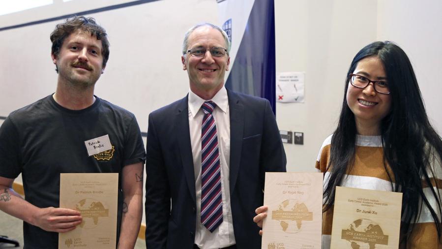 Photo of three people