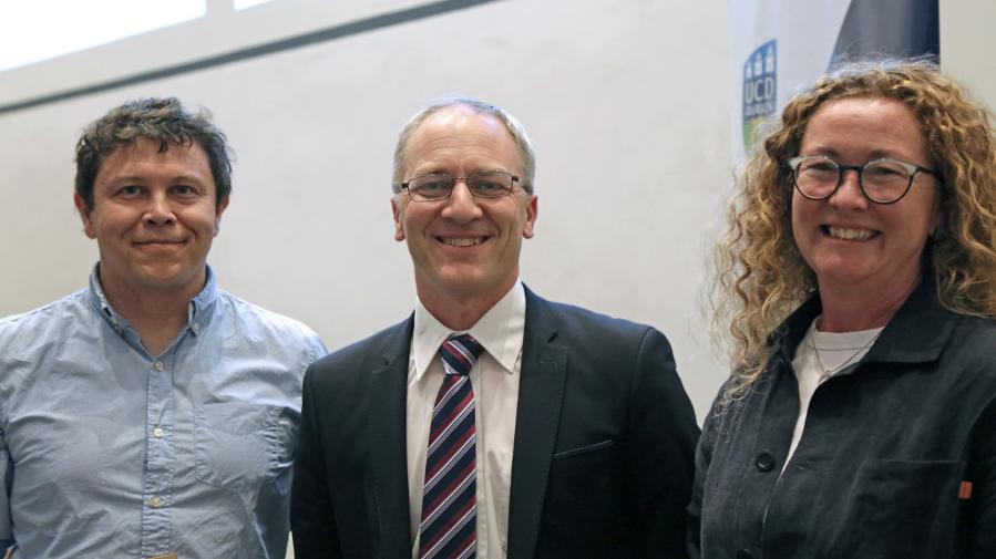 Photo of three people