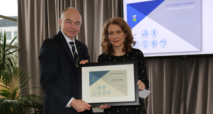 Catherine Blake receives VIA award