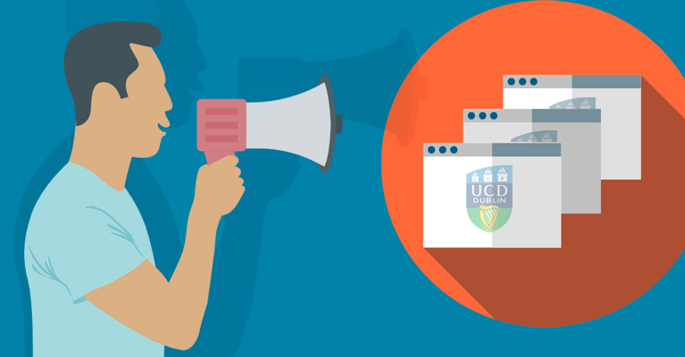 Descriptive image: conceptual image to convey UCD websites