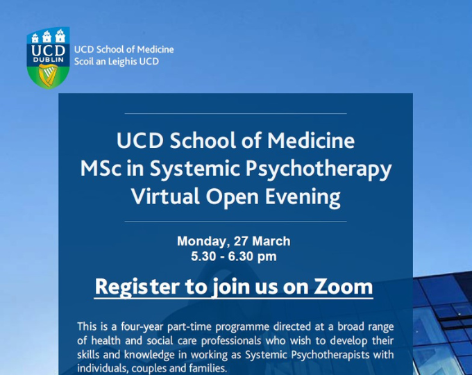 MScSystemicPsychotherapyOpenEveningFlyer