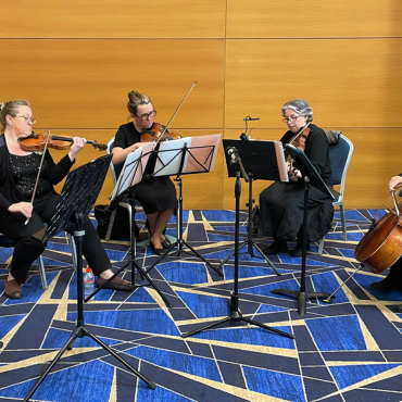 Musicians playing at UCD graduation ceremony
