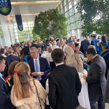Crowd of people at UCD graduation