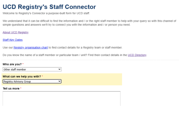 Registry Advisory Group Submit Query