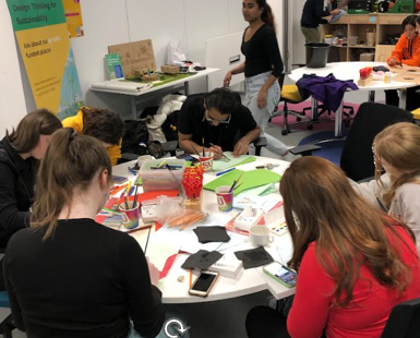 Group of students working